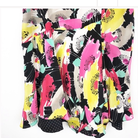 Silk Nanette Lepore Flutter Sleeves Silk Dress - Picture 11 of 12